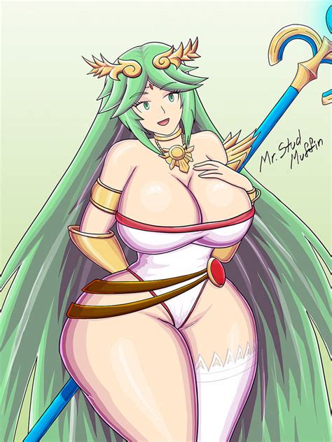 Rule 34 Big Ass Big Breasts Palutena Skimpy Clothes Thick Thighs