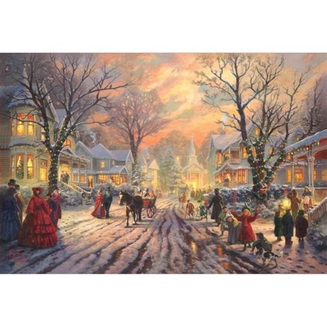 Night Before Christmas The Limited Edition Canvas Thomas Kinkade