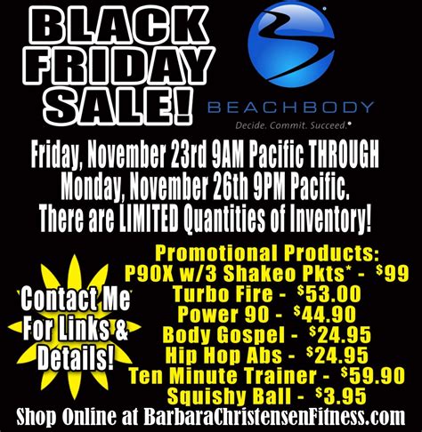 I have not added cardio days, work those in as needed, or enjoy rest days. Black Friday and Cyber Monday Beachbody Home Workout Deals ...