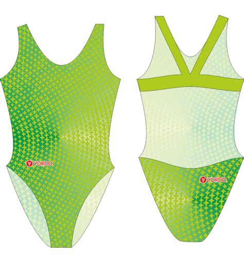 Stars Green Swimming Costume