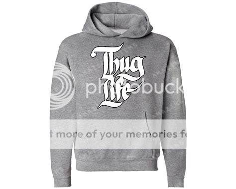 Thug Life Hoodie Fashion Sweatshirt 2pac Gang Tupac Music Life Dope