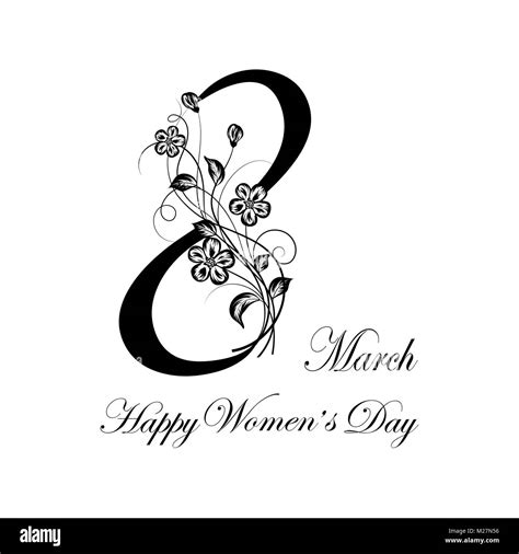 Womens Day Greeting Card Stock Vector Image And Art Alamy