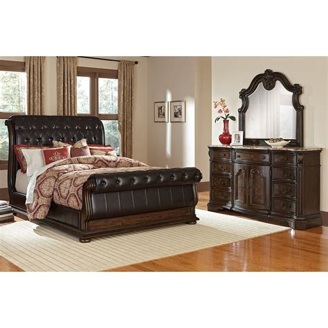 Delectable grey wood queen bedroom set arraudhah. Shop 5 Piece Bedroom Sets | Value City Furniture