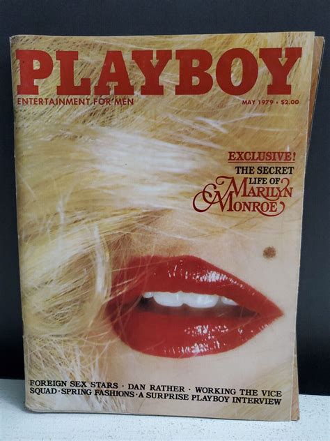 Playboy Magazine May 1979 Secret Life Of Marilyn Monroe Cover Michele