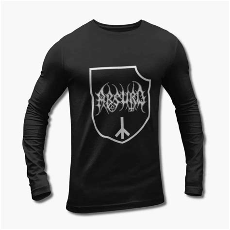 absurd long sleeve t shirt absurd logo black longsleeve tee shirt pagan black metal