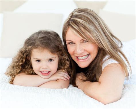 Little Girl With Her Grandmother Stock Image Image Of Bedroom