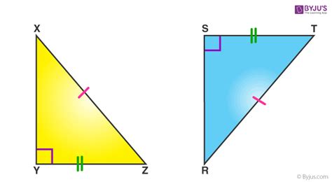 Figure (b) does show two triangles that are congruent, but not by the hl theorem. Congruence of Triangles (Conditions - SSS, SAS, ASA, and RHS)