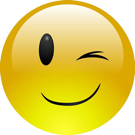 Emoji Face Clipart Wink Whatsapp Dp Sad Smiley Transparent Cartoon