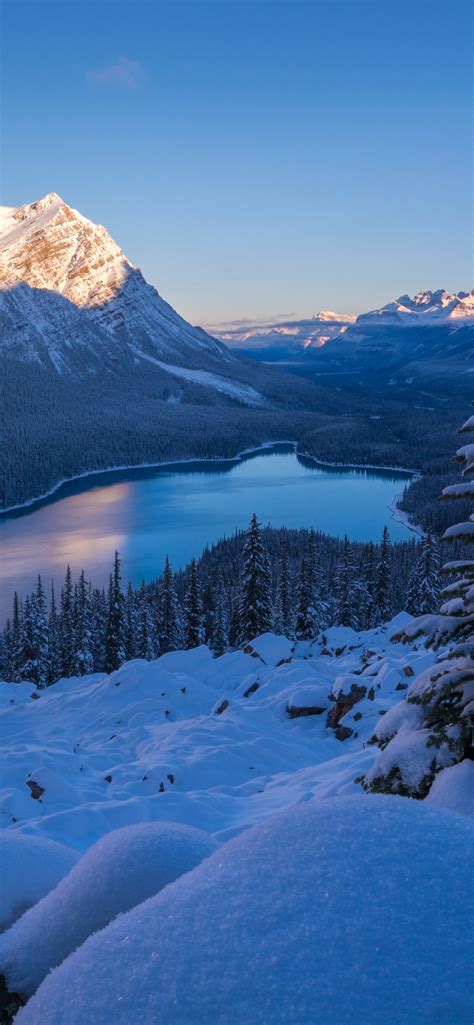 Download 1284x2778 Canada Banff National Park Alberta Scenery