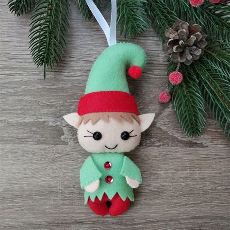 Felt Elves Santa Helper Felt Elf Ornament Christmas Elves Felt
