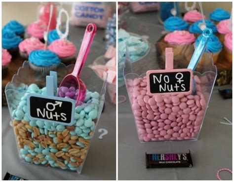 The most common gender reveal party material is paper. 35 Adorable Gender Reveal Food Ideas - The Postpartum Party