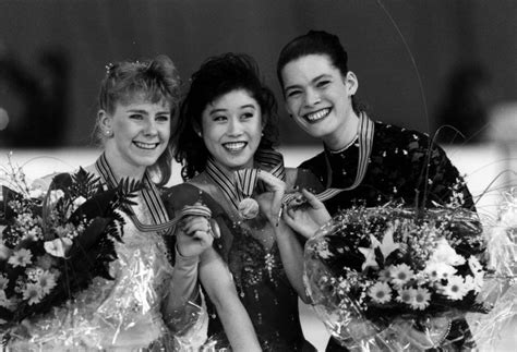 Tonya Harding Kristi Yamaguchi And Nancy Kerrigan Sweep The 1991 World Figure Skating