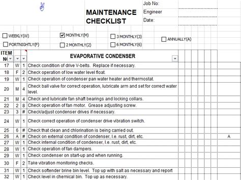Heavy Equipment Maintenance Log Template Collection