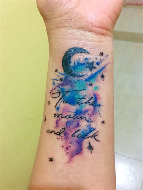 Maybe you would like to learn more about one of these? Tattoo, Watercolor, Moon, stars, colorful, beautiful ...