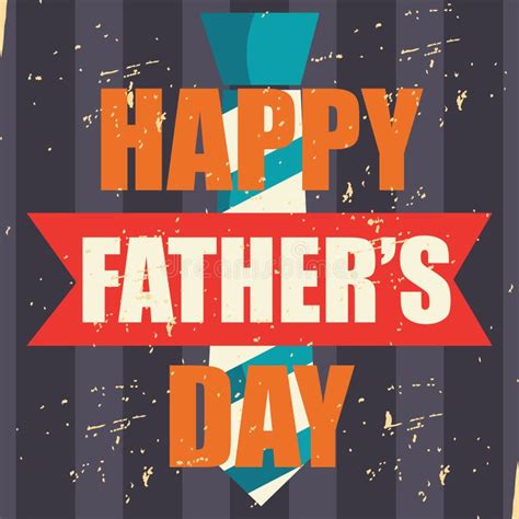 Happy Father S Day Card Vector Illustration Decorative Design Stock Illustration Illustration