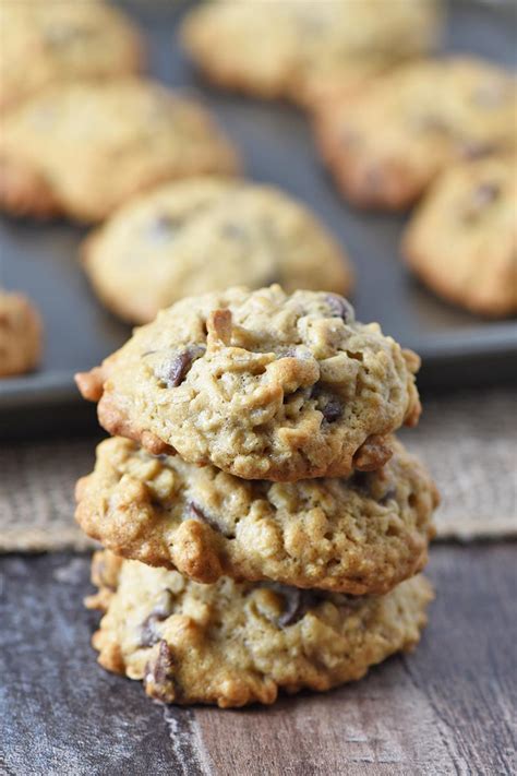 Easy Oatmeal Chocolate Chip Cookie Recipe Flour On My Fingers