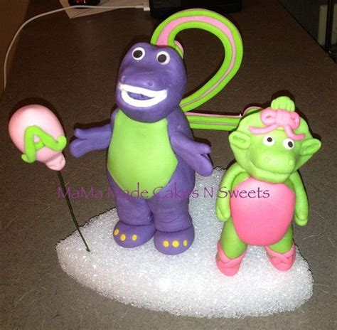Barney And Baby Bop Cake Topper Barney Cake Toppers Topper