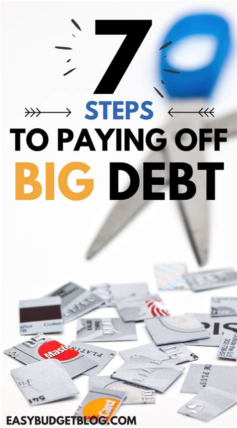 The 7 Steps To Paying Off Big Debt Easy Budget Simple Budget