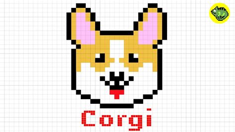 Corgi Pixel Art Grid