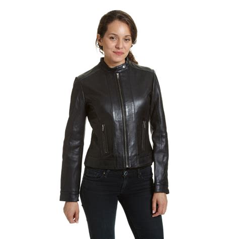 Excelled Womens Lambskin Leather Jacket