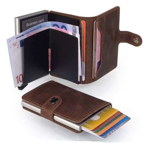 Metal Wallet Automatic Pop Up Credit Card Coin Purse Aluminum Wallet