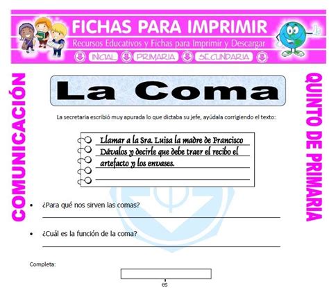 Comunicacion Integral Para Niños De Quinto De Primaria Gratis