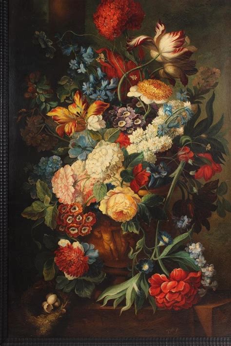 Igavel Auctions Italian School 20th C Dutch Style Flowers In Vase
