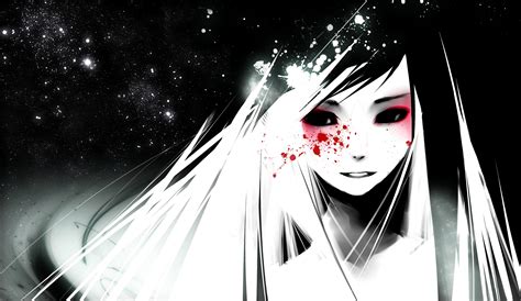 Sad Anime Girl In A White Cloak Wallpapers And Images Wallpapers