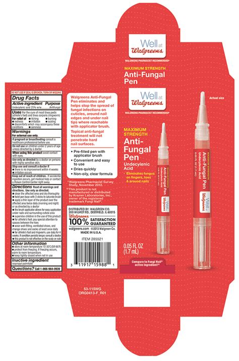 Walgreens Antifungal Nail Pen