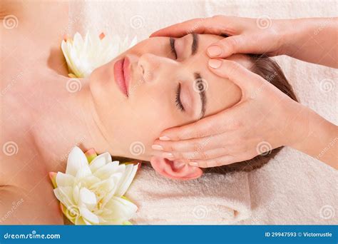 Beautiful Woman Relax In Spa Stock Image Image Of Medical Wellbeing