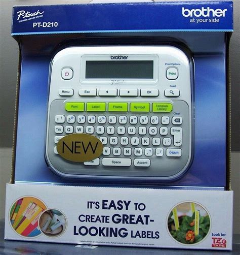 For use with brother genuine tapes. New Brother P-Touch PT-D210 Label Maker Labeler | eBay