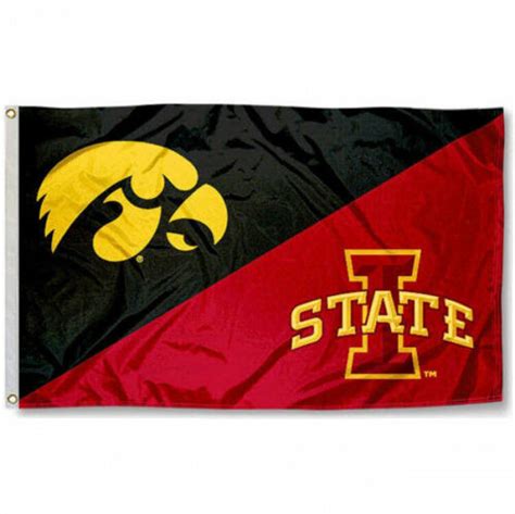 Iowa Vs Iowa State House Divided 3x5 Flag And Banner Ebay