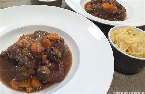 Boeuf Bourguignon sans vin Recette