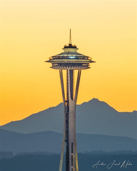 Space Needle Aerial Video Rseattle