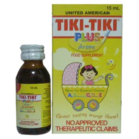 Fact sheet for health professionals. TIKI-TIKI Vitamins United American Supplement Filipino ...