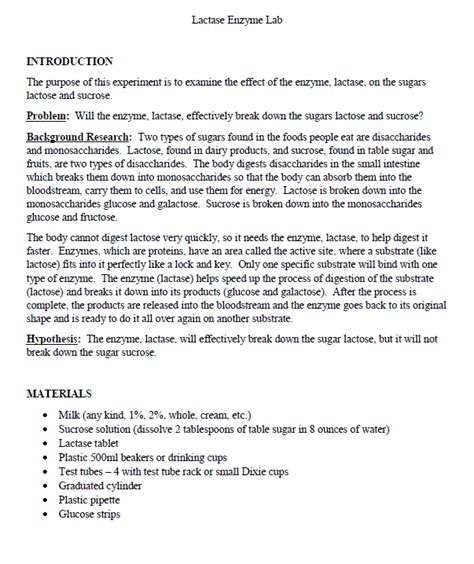 Whats In A Lab Report Excelsior Classes