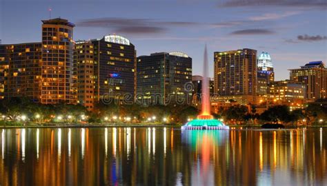 Orlando Skyline Stock Image Image Of Buildings Metropolis 22725409