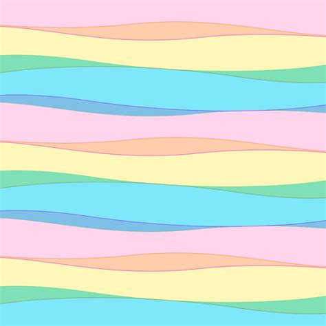 Pastel Color Modern Cute Wavy Horizontal Lines Pattern Download Free