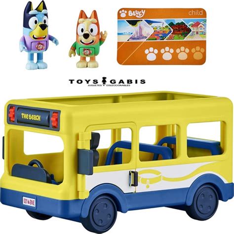 Bluey Bus Camion Con Bluey Y Bingo Vehiculo Con Figuras 1199 1rtyft
