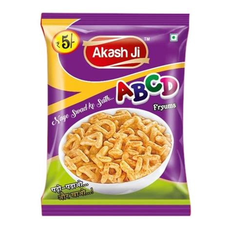 Akash Ji Alphabet Fried Fryums Packaging Size 25 Gm At Rs 5pouch In Raipur