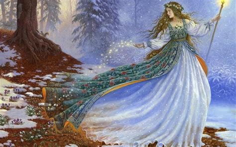 Winter Fairy Desktop Wallpaper Wallpapersafari