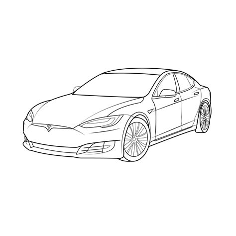 Coloring Pages Tesla Photos
