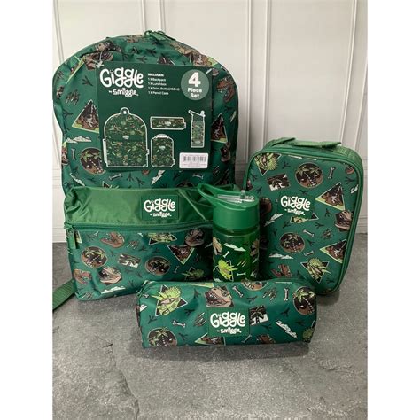 Jual SMIGGLE GIGGLE SET BACKPACK GREEN DINO SET RANSEL SMIGGLE