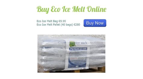 Eco Ice Melt Premium Marine Grade Salt Coated With A Natural