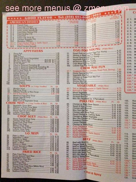 Breakfast, lunch, dinner & banquets. Online Menu of Good Flavor Restaurant, Vineland, New Jersey, 08360 - Zmenu