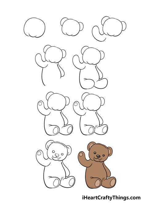 How To Draw Teddy Bear Face Easy Mello Lopurth