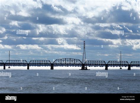 Victoria Bridge Montreal Quebec Canada Stock Photo Alamy
