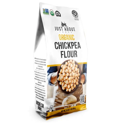 Organic Chickpea Flour Just About Foods