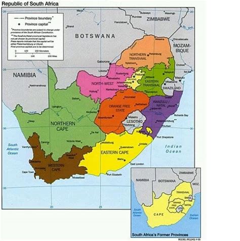 South African Provinces By Size Languages And Capital Cities Briefly Co Za