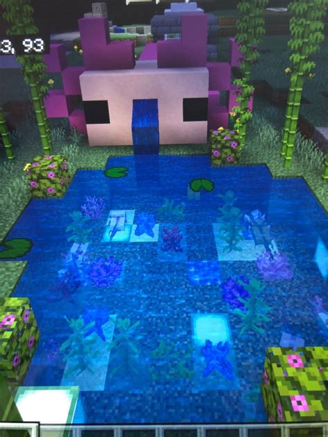 Minecraft Axolotl Pond